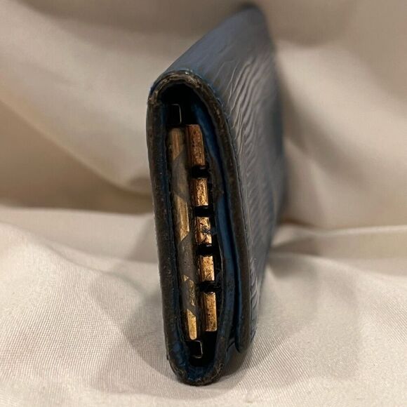 Vintage Louis Vuitton Epi Leather Keyring Case Key Holder Blue VGC - Picture 3 of 10